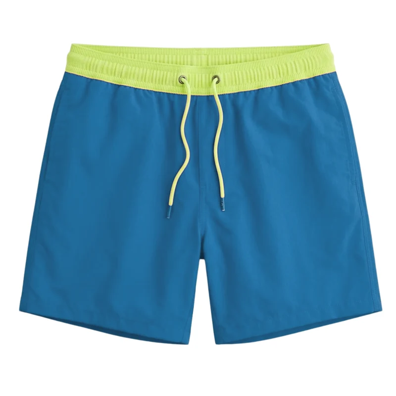 Maillot de Bain à Séchage Rapide pour Hommes avec Poches Zippées et Doublure en Filet