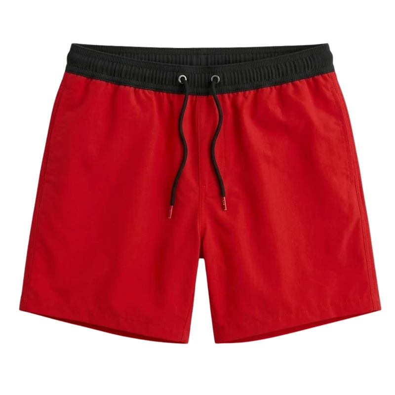 Maillot de Bain à Séchage Rapide pour Hommes avec Poches Zippées et Doublure en Filet
