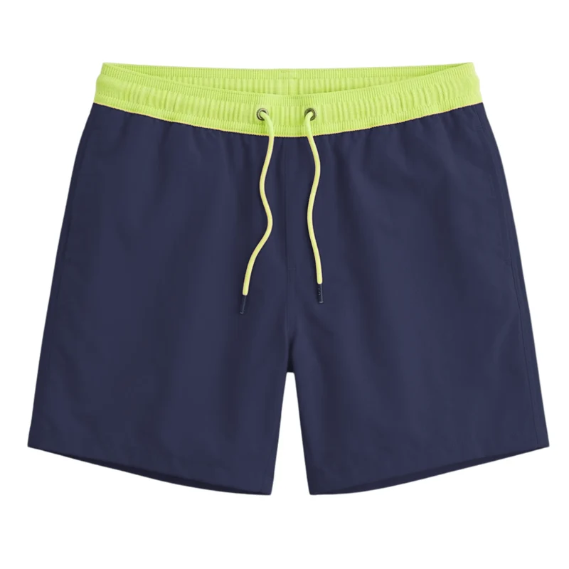 Maillot de Bain à Séchage Rapide pour Hommes avec Poches Zippées et Doublure en Filet