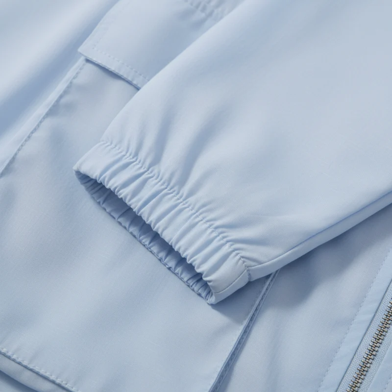 Veste de Protection Solaire Légère à Capuche et Fermeture Éclair pour Femme