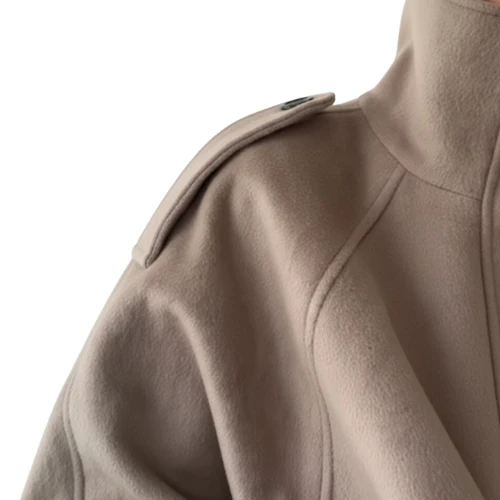 Veste Femme Élégante en Laine à Col Montant