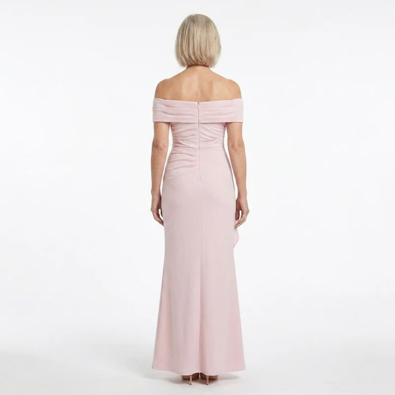 Robe de soirée longue — épaules dénudées coupe ajustée | événement formel