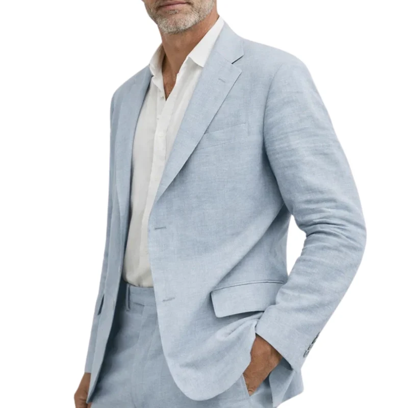 Costume homme coupe ajustée — deux pièces — mariage et bureau