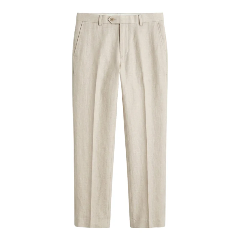 Pantalon en lin pour homme — coupe droite — vacances et plage