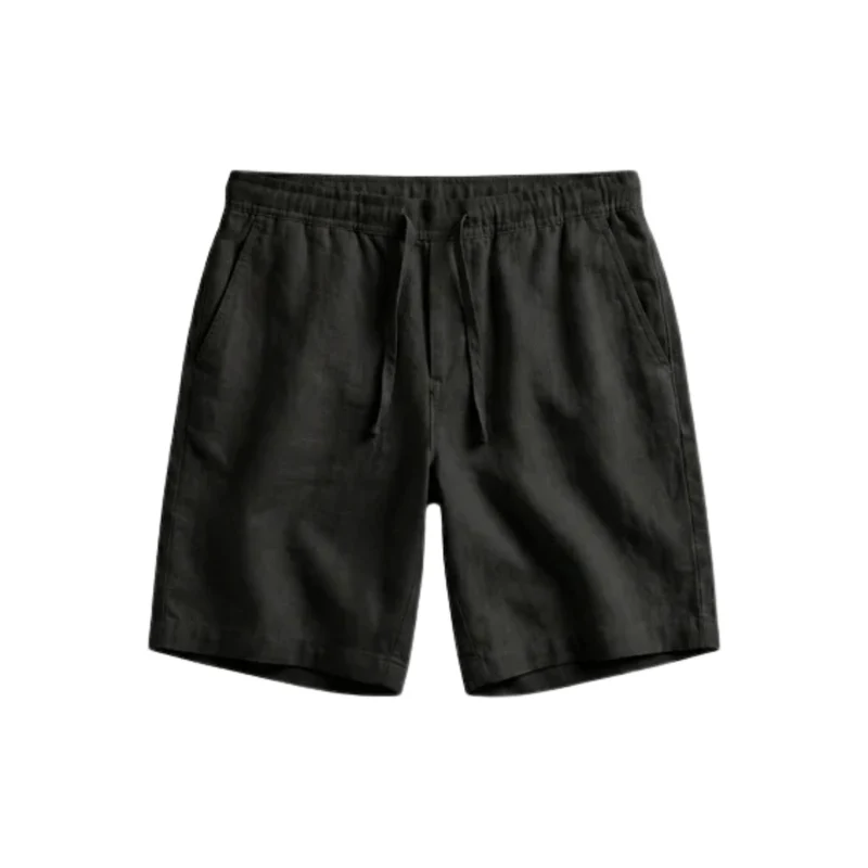 Short en lin pour homme — coupe décontractée — plage et été