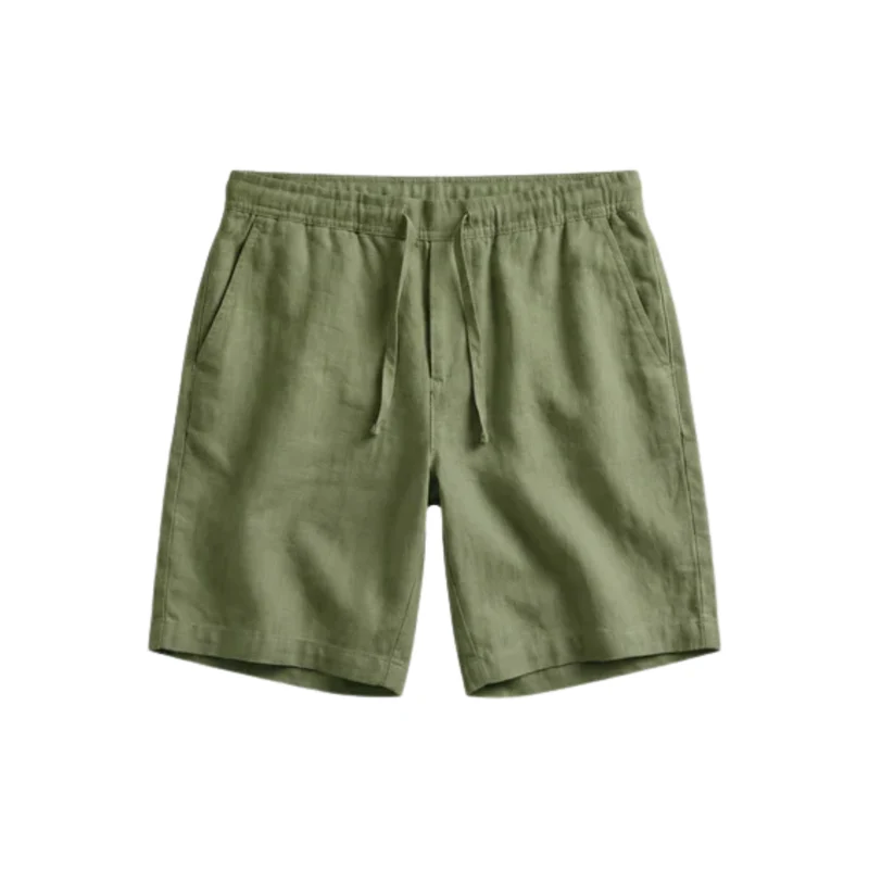 Short en lin pour homme — coupe décontractée — plage et été