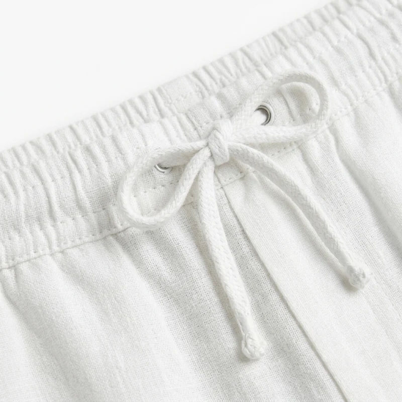 Pantalon large en lin homme — mélange coton — vacances et été
