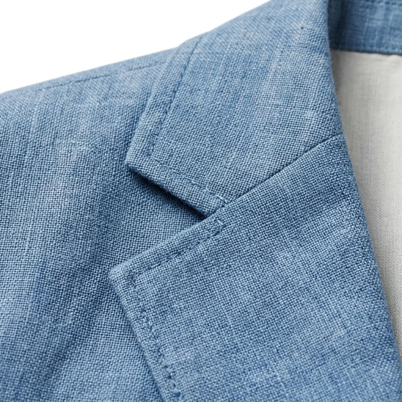Veste blazer en lin homme — coupe ajustée — mariage et été