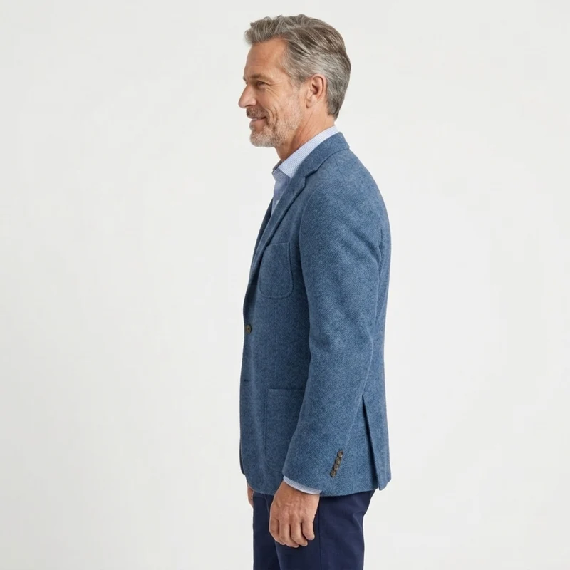 Veste blazer en lin homme — coupe décontractée — bureau et quotidien