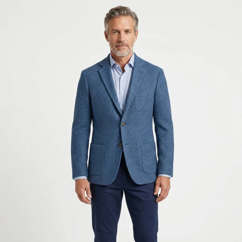 Veste blazer en lin homme — coupe décontractée — bureau et quotidien