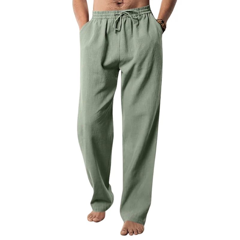 Pantalon coton homme coupe droite — voyage et quotidien