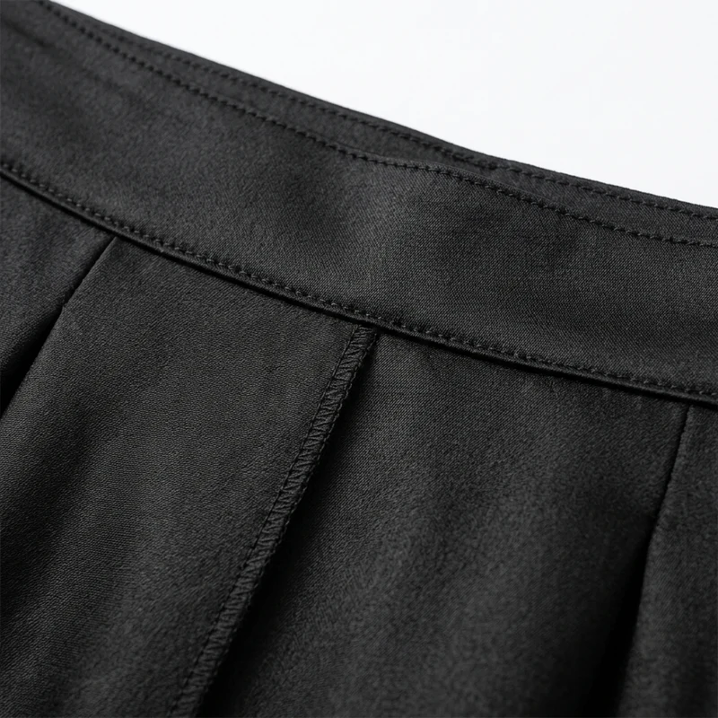 Jupe maxi longue satinée — taille haute coupe sirène — tenue de soirée