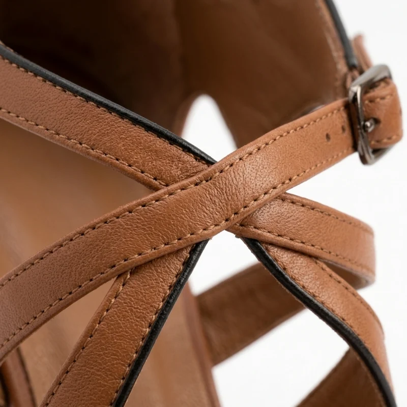 Sandales pour femmes — bride ajustable à la cheville — sorties d'été