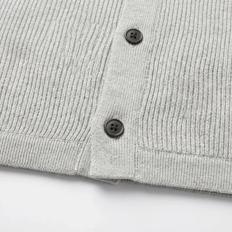 Polo pour homme — maille côtelée — tenue décontractée