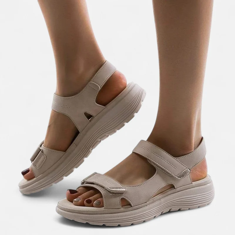 Ancienne Monde | Sandales Orthopédiques Femme en Cuir – Confort Élégant, Maintien Durable