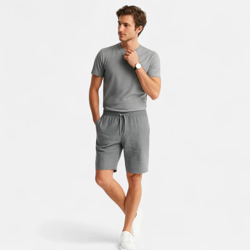 Ancienne Monde | Short en Lin pour Homme – Légèreté et Respirabilité, Incontournable de l’Été