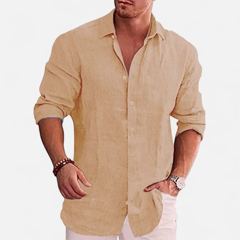 Ancienne Monde | Chemise en Lin pour Homme – Élégance Respirante, Indispensable Estival