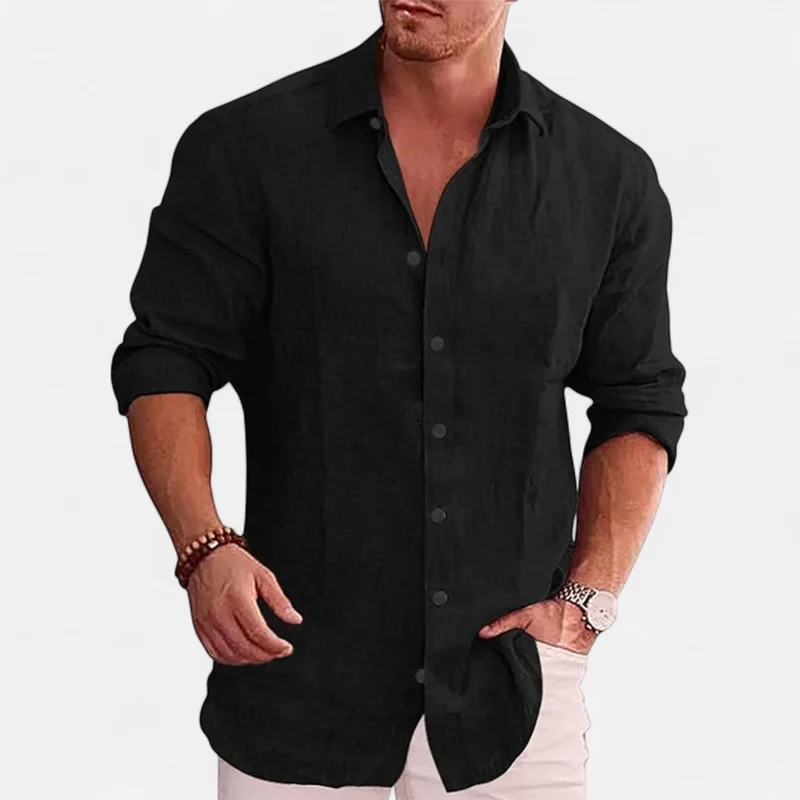 Ancienne Monde | Chemise en Lin pour Homme – Élégance Respirante, Indispensable Estival