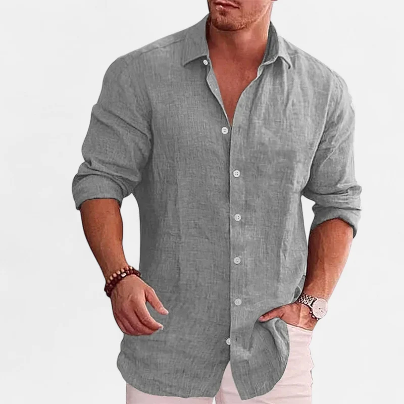 Ancienne Monde | Chemise en Lin pour Homme – Élégance Respirante, Indispensable Estival