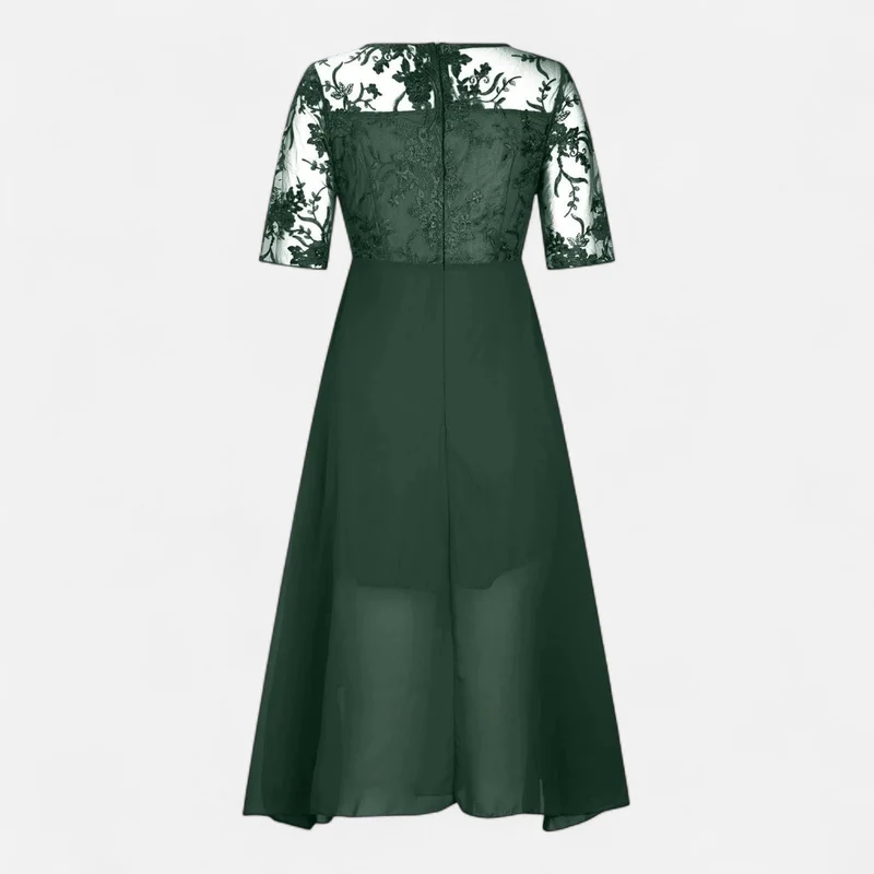 Ancienne Monde | Robe Élégante d’Été Longueur Thé pour Femme – Grâce Intemporelle du Jour au Soir