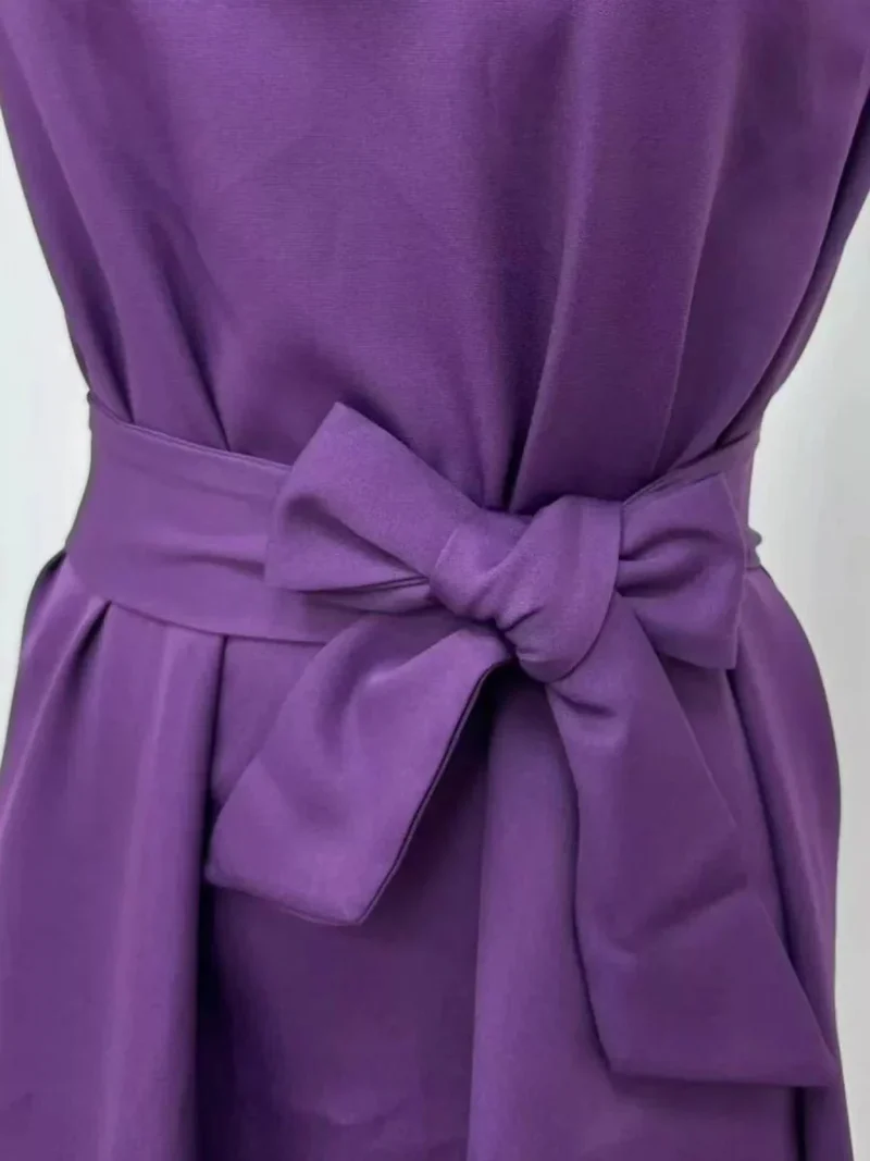 Robe Midi Élégante Sans Manches pour Femmes