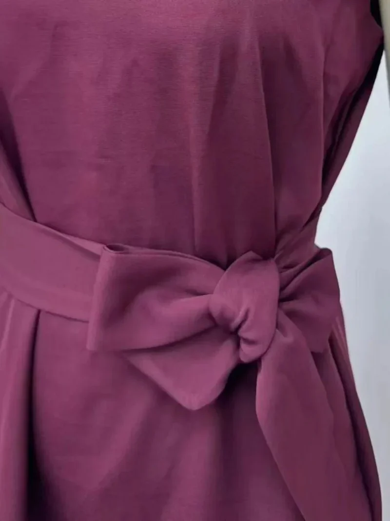 Robe Midi Élégante Sans Manches pour Femmes