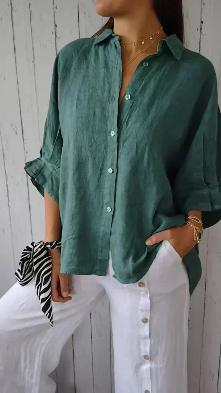 Chemise en Lin et Coton pour Femme