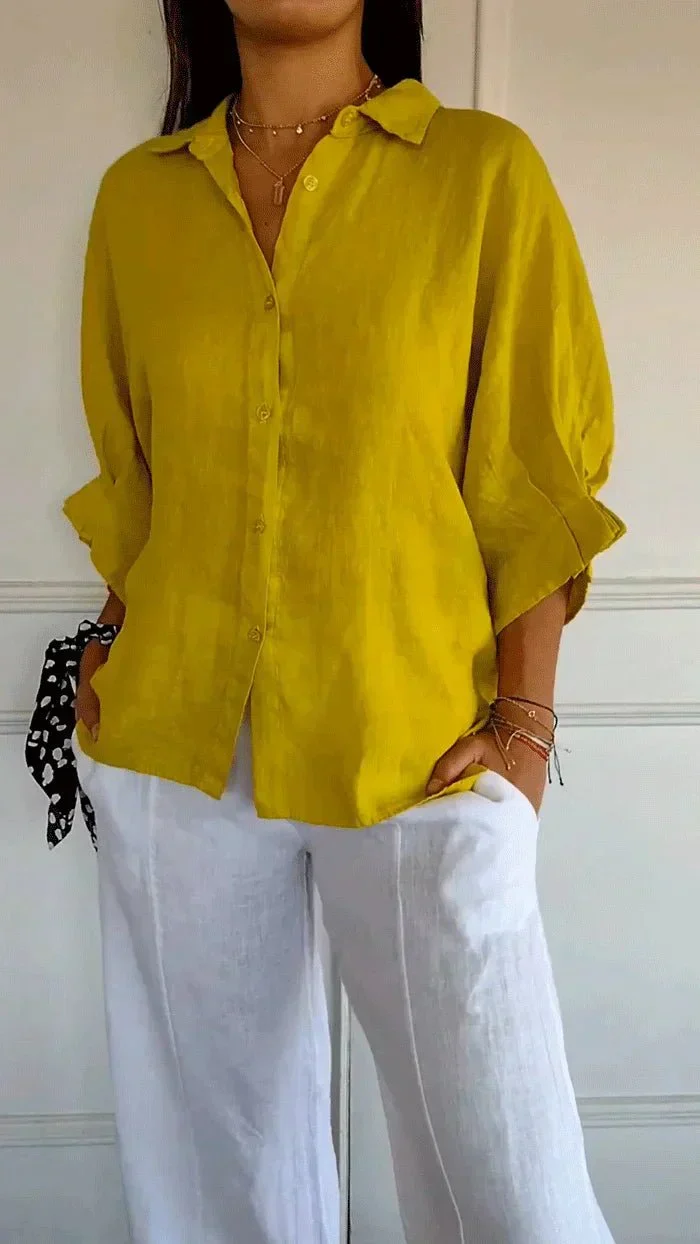 Chemise en Lin et Coton pour Femme