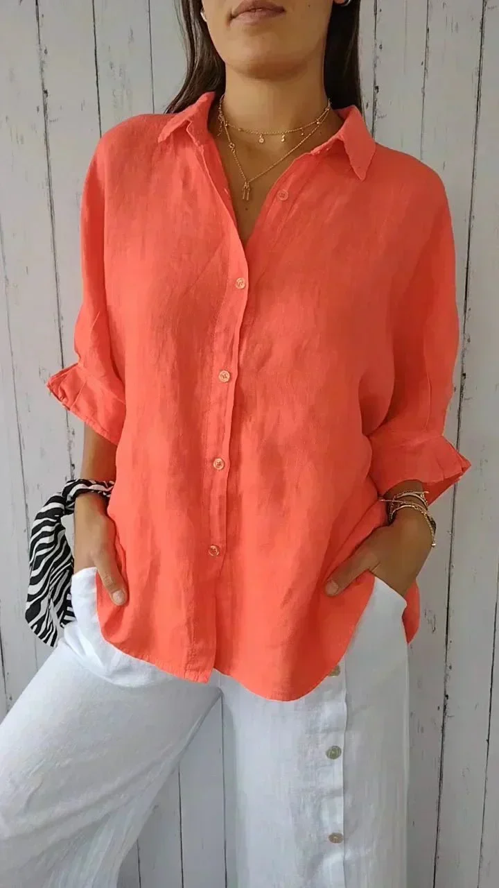 Chemise en Lin et Coton pour Femme
