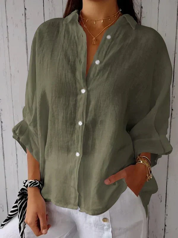 Chemise en Lin et Coton pour Femme