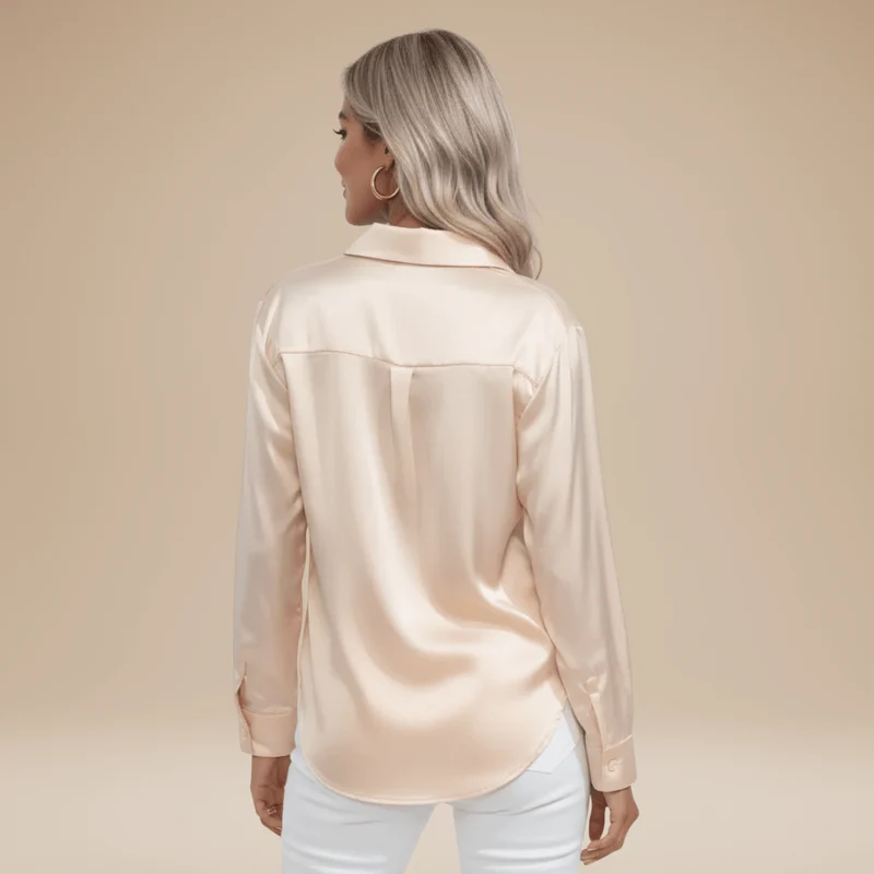 Chemisier élégant pour Femme en tissu satiné