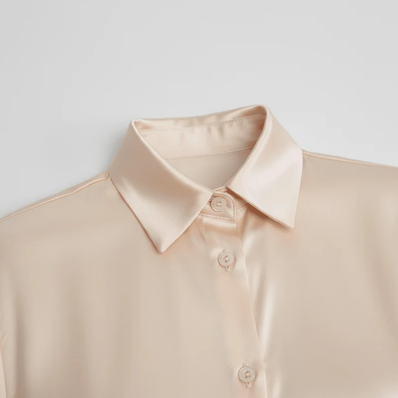 Chemisier élégant pour Femme en tissu satiné