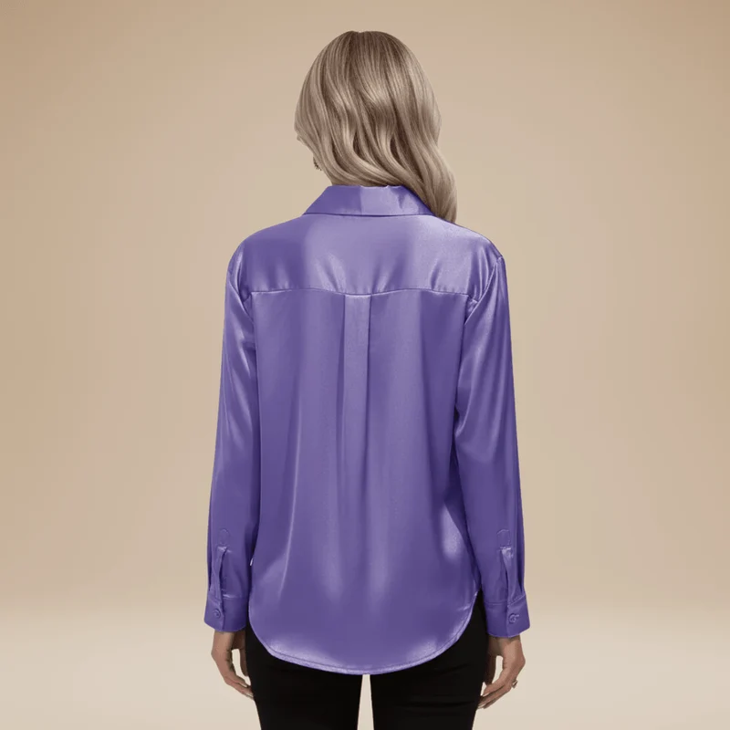 Chemisier élégant pour Femme en tissu satiné