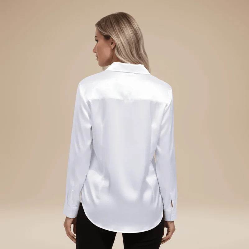 Chemisier élégant pour Femme en tissu satiné