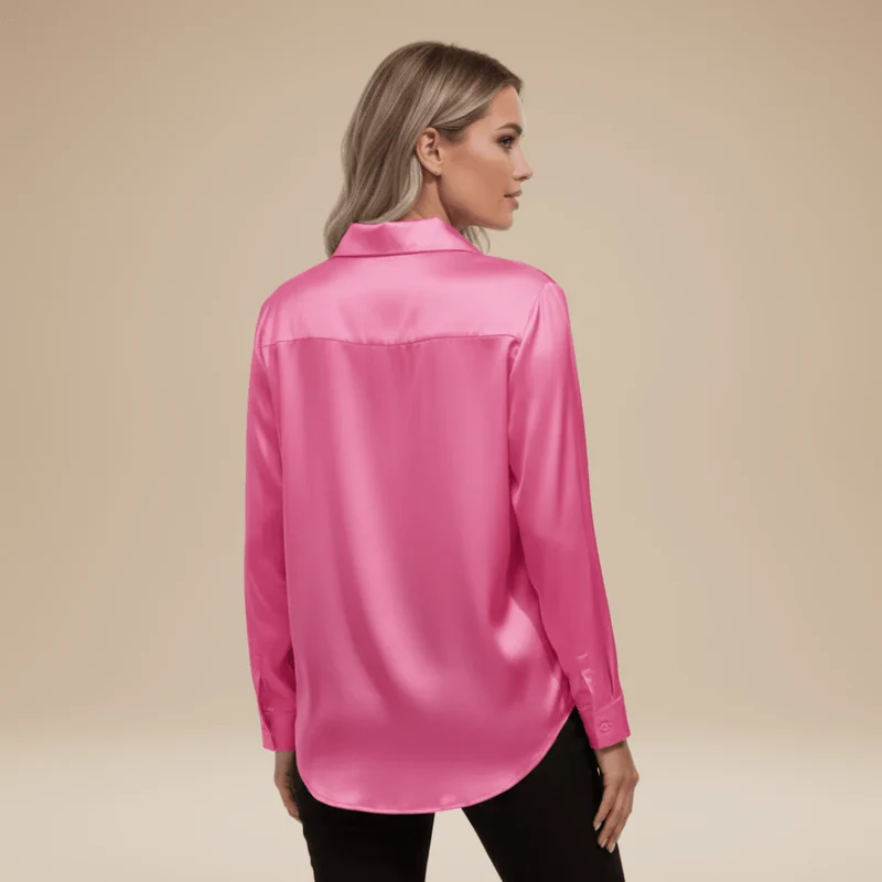 Chemisier élégant pour Femme en tissu satiné
