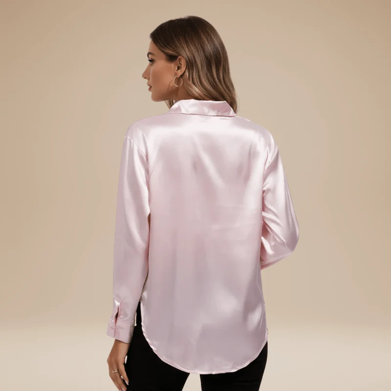 Chemisier élégant pour Femme en tissu satiné