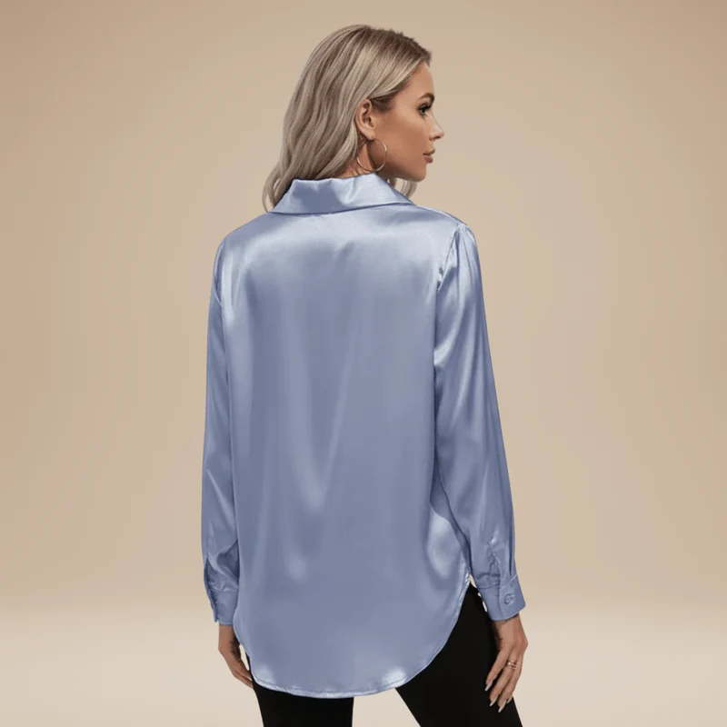 Chemisier élégant pour Femme en tissu satiné