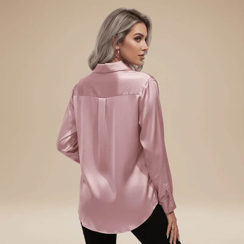 Chemisier élégant pour Femme en tissu satiné