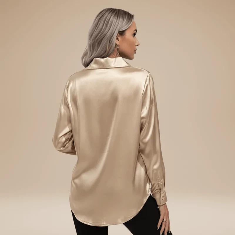 Chemisier élégant pour Femme en tissu satiné