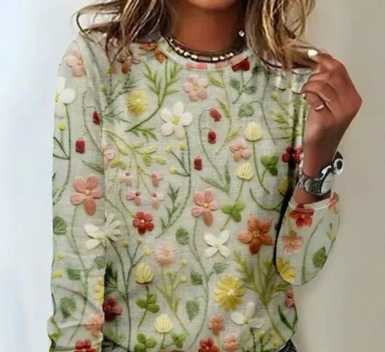 Pull-Over à Motif Géométrique pour Femmes
