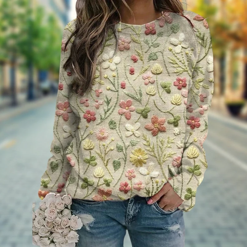 Pull-Over à Motif Géométrique pour Femmes