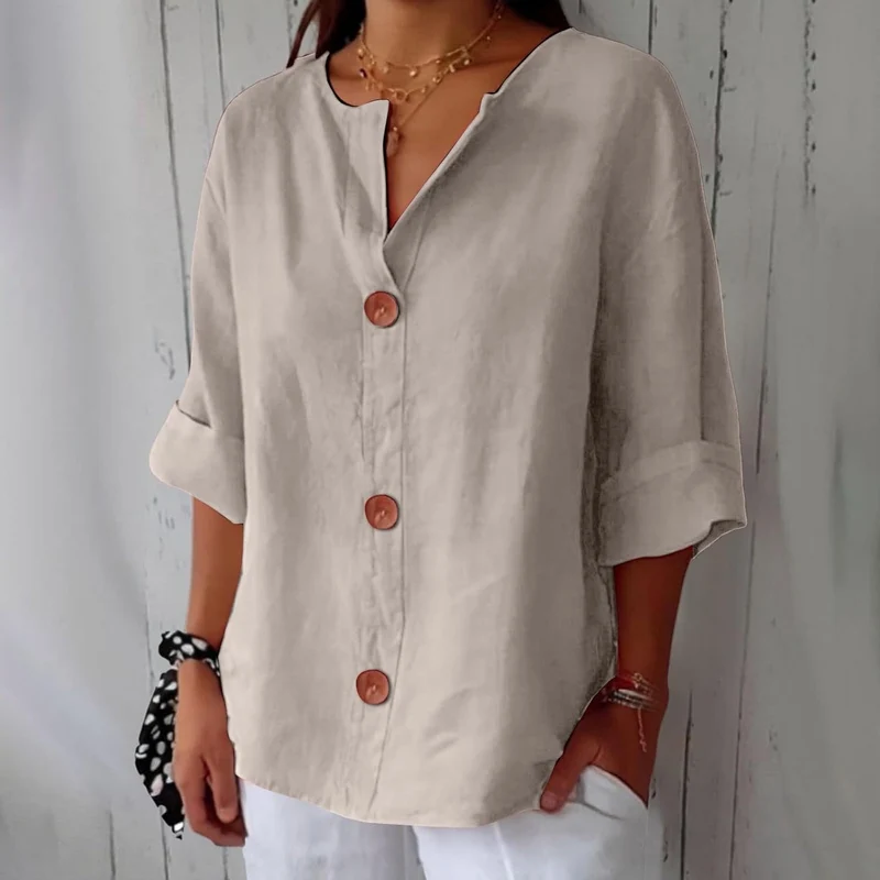 Chemise en Lin Large pour Femme