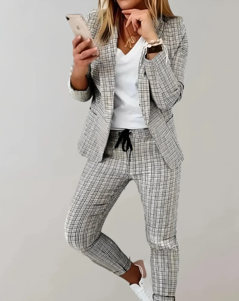 Ensemble blazer et pantalon pour femmes