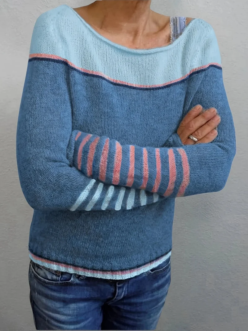 Pull à rayures pour femmes