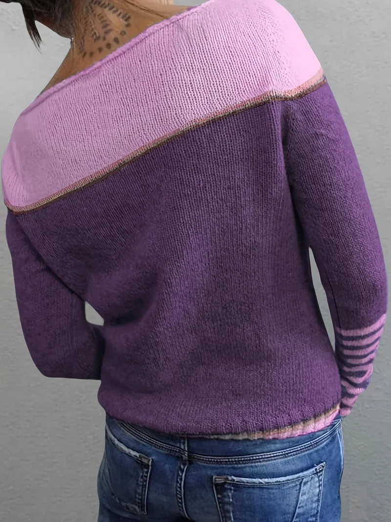 Pull à rayures pour femmes