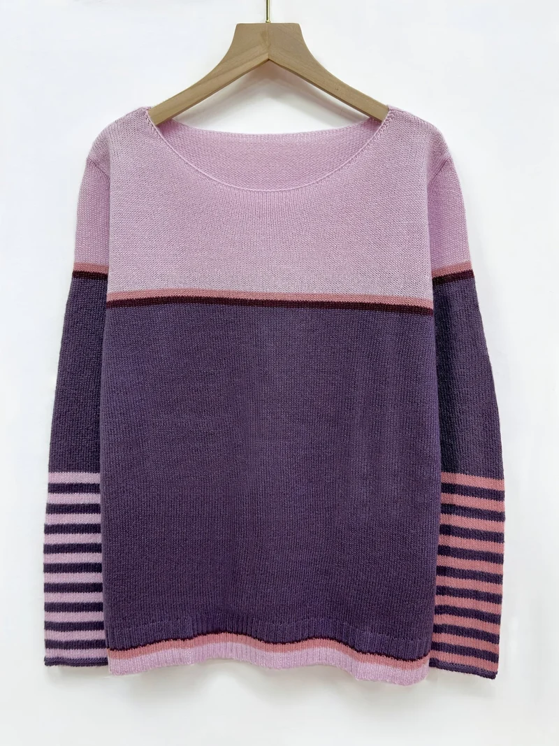 Pull à rayures pour femmes