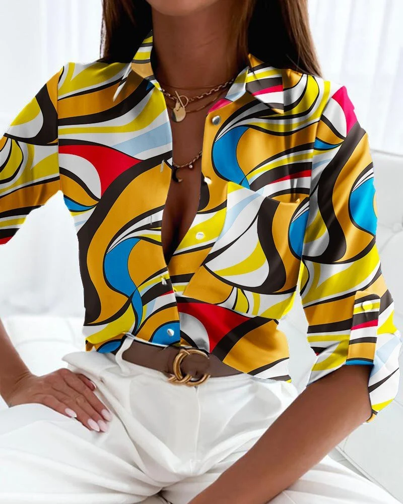 Chemise à manches longues pour femmes