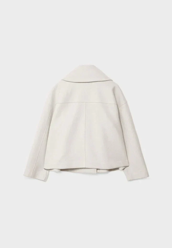 Veste courte à double boutonnage pour femme