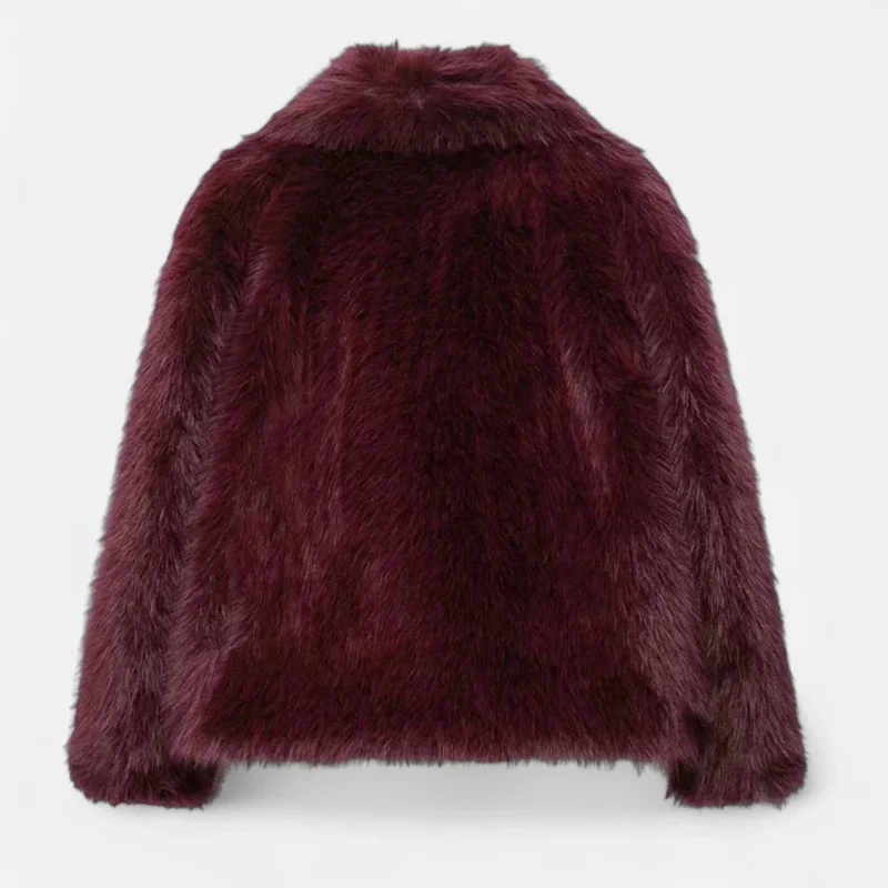 Manteau en fausse fourrure pour femme