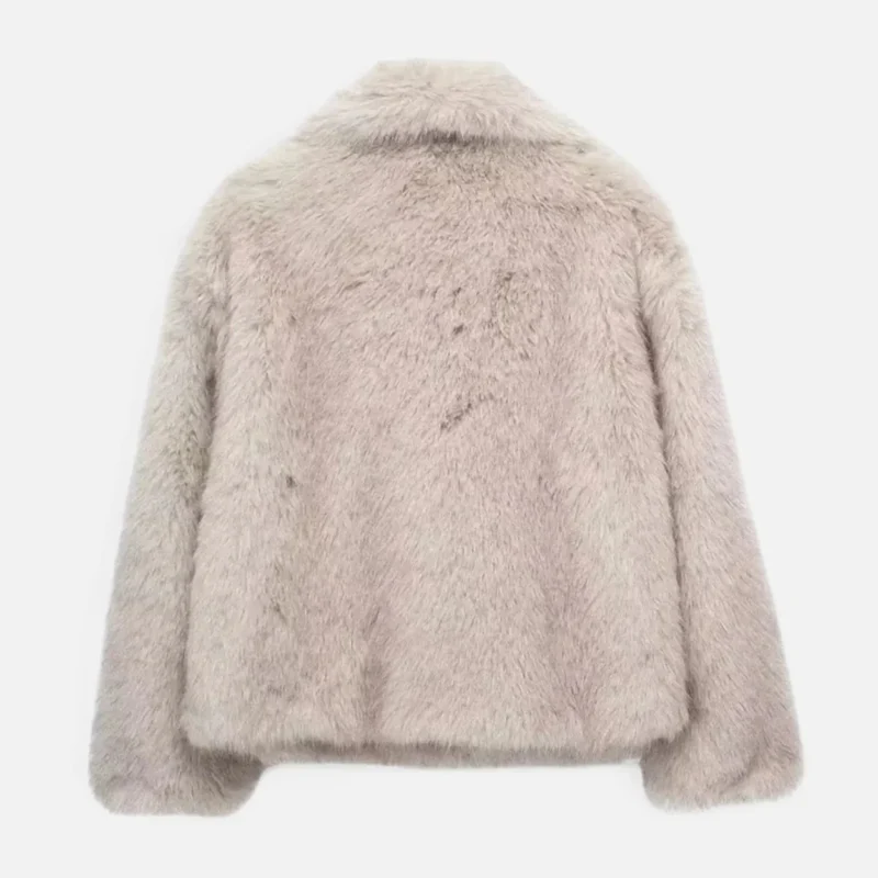 Manteau en fausse fourrure pour femme